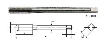 機用公制細牙絲錐